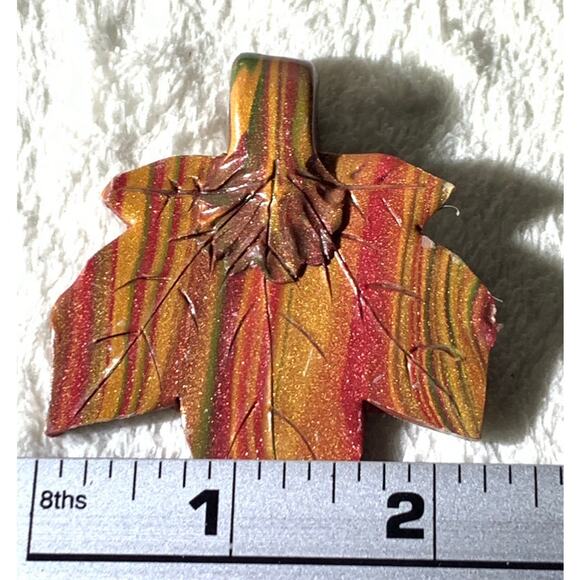 Womens Jewelry 4 Pendants Fall Leaf Pink Glass Flower Gold Pearl Golden Starfish - Picture 3 of 16